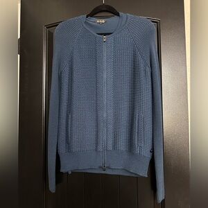 Loro Piana Blue Women's Cardigan two pieces made of silk & cotton.made in Italy.